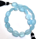Flat Tumble Sky Blue Auamarine Natural Beads - DIY Beading Supplies