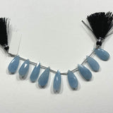 Pear Sky Blue Auamarine Natural Beads - DIY Beading Supplies