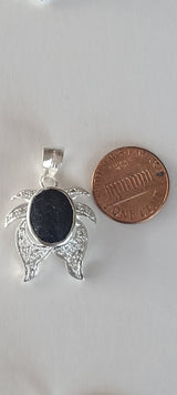 Natural Diamond Studded Precious Blue Sapphire 925 Sterling Silver Assorted Vintage Pendants Necklace - AAA Grade Handmade - Gifts For Her