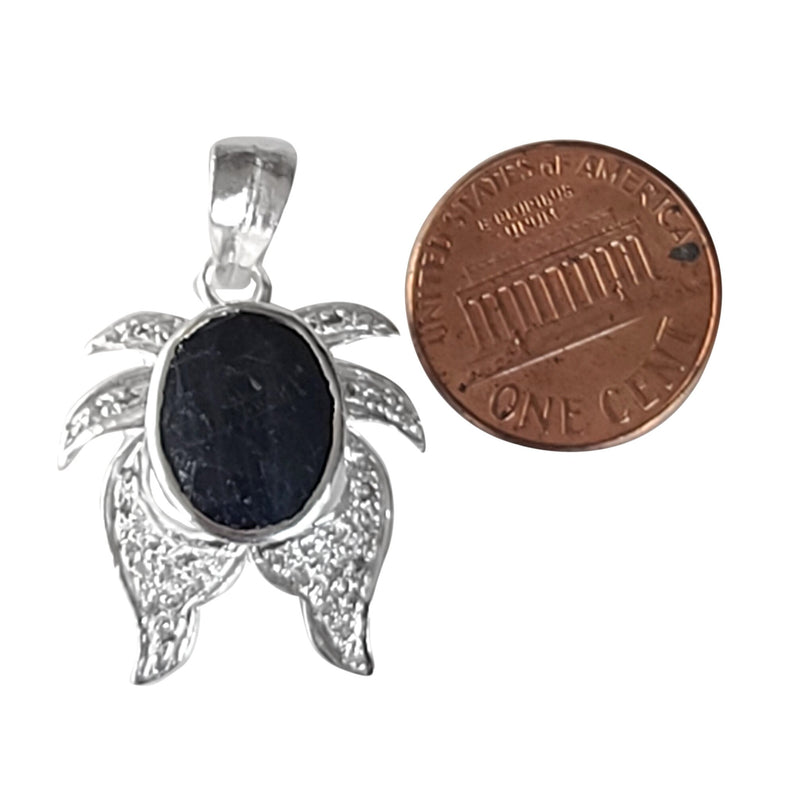 Natural Diamond Studded Precious Blue Sapphire 925 Sterling Silver Assorted Vintage Pendants Necklace - AAA Grade Handmade - Gifts For Her