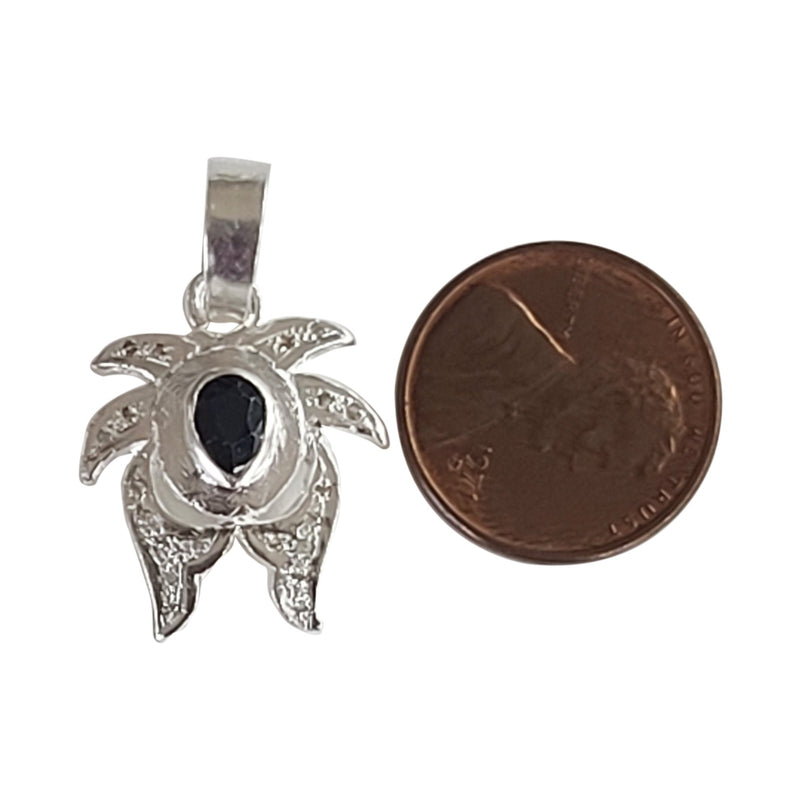 Natural Diamond Studded Precious Blue Sapphire 925 Sterling Silver Assorted Vintage Pendants Necklace - AAA Grade Handmade - Gifts For Her