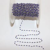 Zircon Amethyst Natural Faceted Rondelle Beads 3mm Silver Plated Handmade Rosary Chain - Women Jewelry Making Necklace Earrings Bracelet