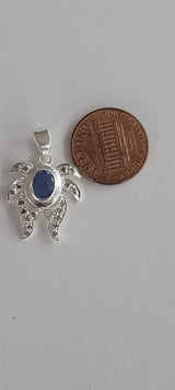 Natural Diamond Studded Precious Blue Sapphire 925 Sterling Silver Assorted Vintage Pendants Necklace - AAA Grade Handmade - Gifts For Her
