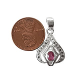Diamond Studded Gemstone Pendant