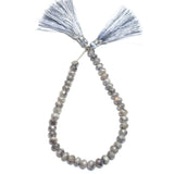 Rondelle Mystic White Sapphire Natural Beads - DIY Beading Supplies