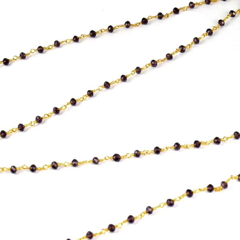 Amethyst Rosary Chain Jewelry