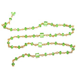 Peridot gemstone faceted rondelle bead 3-4mm rosary coin chain 24k gold plated over silver, women jewelry making necklaces, earrings, anklets, and bracelets.