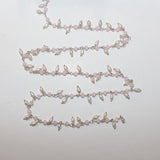 pink chalcedony quartz gemstone bead chain silver, women jewelry making necklaces, earrings, and bracelets bead chain.