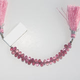 Pink Tourmaline teardrop shaped birthstone month october zodiac sign libra.