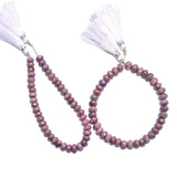 Semi-Precious Bead Strand - Mystic Pink Sapphire Natural Jewelry