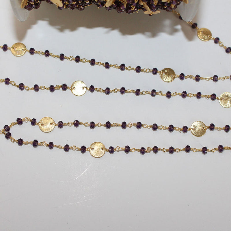 Amethyst Rosary Chain Jewelry