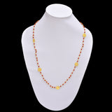 Red Coral Quartz gemstone faceted rondelle bead rosary coin chain women jewelry making necklaces, earrings, anklets, and bracelets.