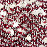 Rhodolite Garnet Gemstone Faceted Rondelle Bead 3mm Silver Plated Rosary Coin Chain Women Jewelry Making Necklace Anklet Bracelet Wholesale
