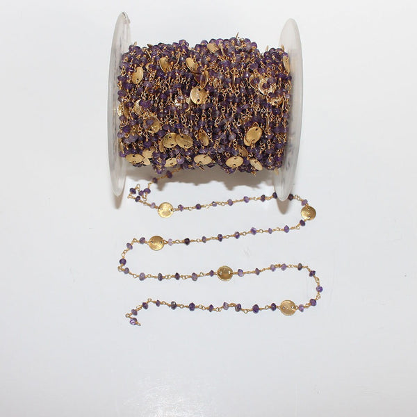 Amethyst Rosary Chain Jewelry