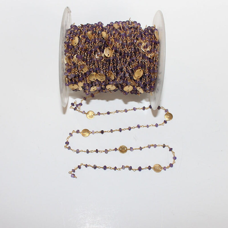 Amethyst Rosary Chain Jewelry