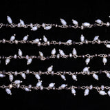 pyrite quartz gemstone bead chain silver, women jewelry making necklaces, earrings, and bracelets bead chain.