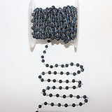 black matte birthstone month March, zodiac sign Pisces.