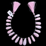 Pink Opal Faceted Pear 4 inch Bead Strand 7X9-7X11.5mm & 16 Cts Natural Semi Precious Gemstone Birthstone Women Jewelry Making Necklace DIY