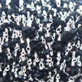 black spinel birthstone month August, zodiac sign Aquarius.