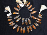 Yellow Phantom Quartz Faceted Marquise 4 inch Bead Strand 10X20-10X16mm & 69 Cts Natural Semi Precious Gemstone Birthstone Women Jewelry