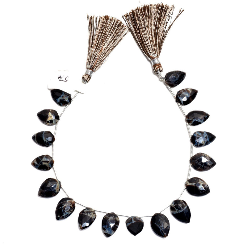 Zuby Quartz Faceted Arrow Head 4 inch Bead Strand 9X14-9X15mm & 36 Cts Natural Semi Precious Gemstone Birthstone Women Jewelry Making Crafts