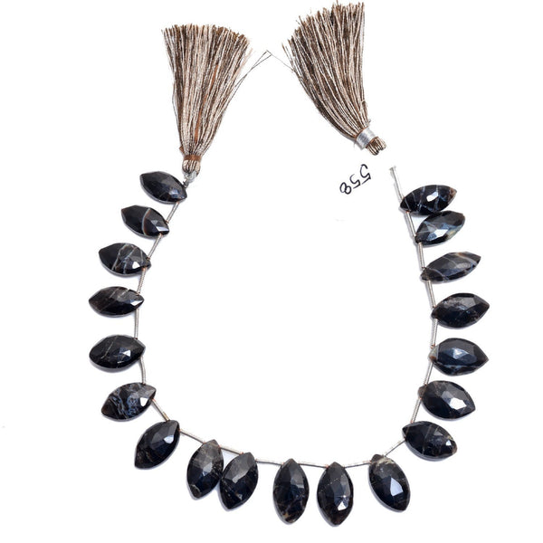 Zuby Quartz Faceted Marquise 4 inch Bead Strand 8X13-7.5X14.5mm & 35 Cts Natural Semi Precious Gemstone Birthstone Women Jewelry Making DIY