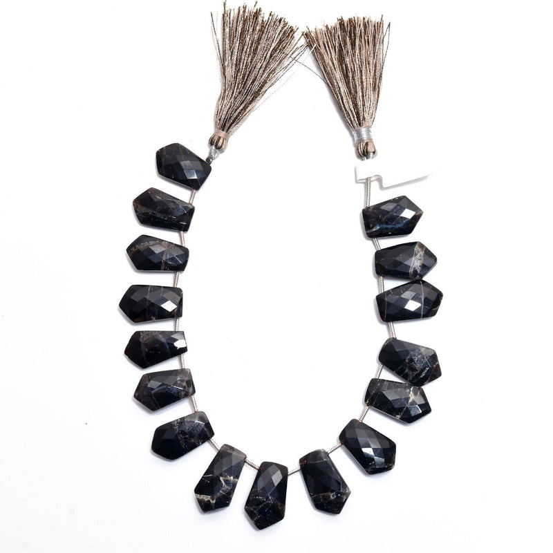 Zuby Quartz Faceted Tie 4 inch Bead Strand 10X14.5-9X16.5mm & 49 Cts Natural Semi Precious Gemstone Birthstone Women Jewelry Making Crafts