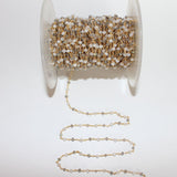 rainbow moonstone & freshwater pearl birthstone month June, zodiac sign Cancer, Capricorn and Pisces.