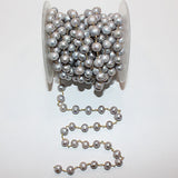 gray freshwater pearl birthstone month June, zodiac sign Pisces.
