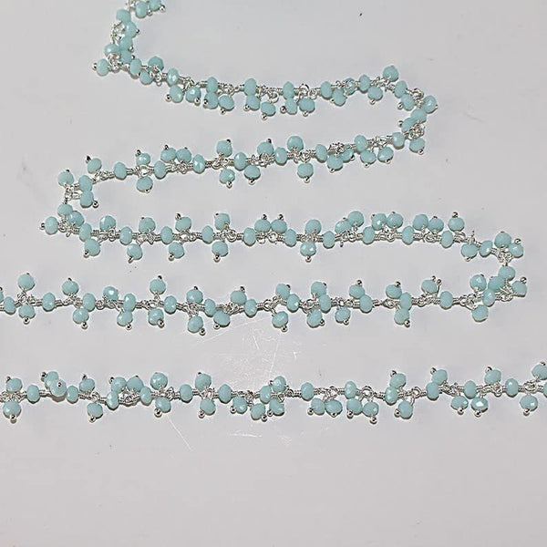 amazonite gemstone bead chain 24k gold plated over silver, women jewelry making necklaces, earrings, and bracelets bead chain.