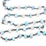 blue white birthstone month October, zodiac sign Libra.