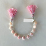 Pink Opal Faceted Coin 4 inch Bead Strand 8X8.5mm & 25 Cts Natural Semi Precious Gemstone Birthstone Women Jewelry Making Necklace Chakra