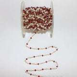 ruby jade & freshwater pearl birthstone month June, zodiac sign Pisces.