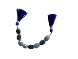 Flat Tumble Blue Sapphire Dyed Beads - DIY Beading Supplies