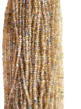 Citrine AB Bead Strand - Sizes 2mm to 7mm