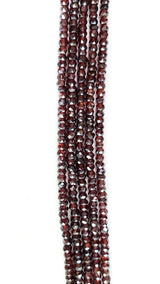 Garnet Mystic Bead Strand - Sizes 2mm to 7mm