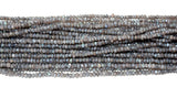Labradorite Mystic Rondelle Gemstone Beads - Natural Semi Precious Bead Strand - Sizes 3mm to 4mm - Jewelry Making Supplies