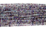 Multi Fluorite Bead Strand - Sizes 2mm to 7mm