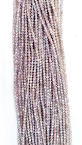 Purple Silverite Bead Strand - Jewelry Supplies