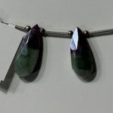 Pear Faceted Red Moonstone Coated Bead, 21 Carat Jewelry Making