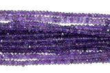 Amethyst Bead Strand - Sizes 2mm to 7mm