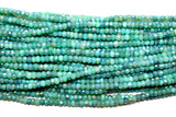 Chrysoprase AB Coated Rondelle Gemstone Beads