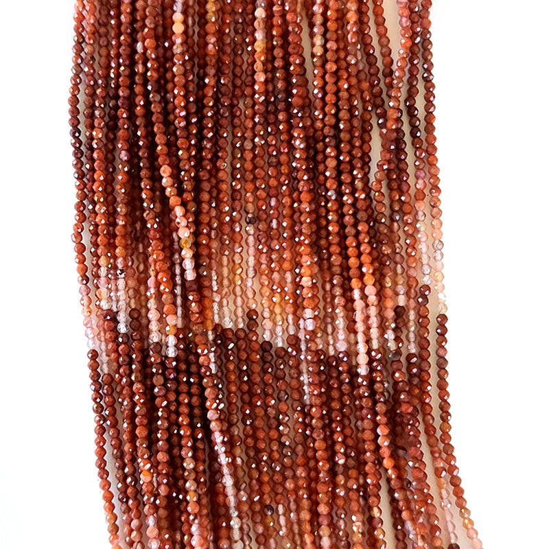 Jasper Brown Shaded Rondelle Gemstone Beads