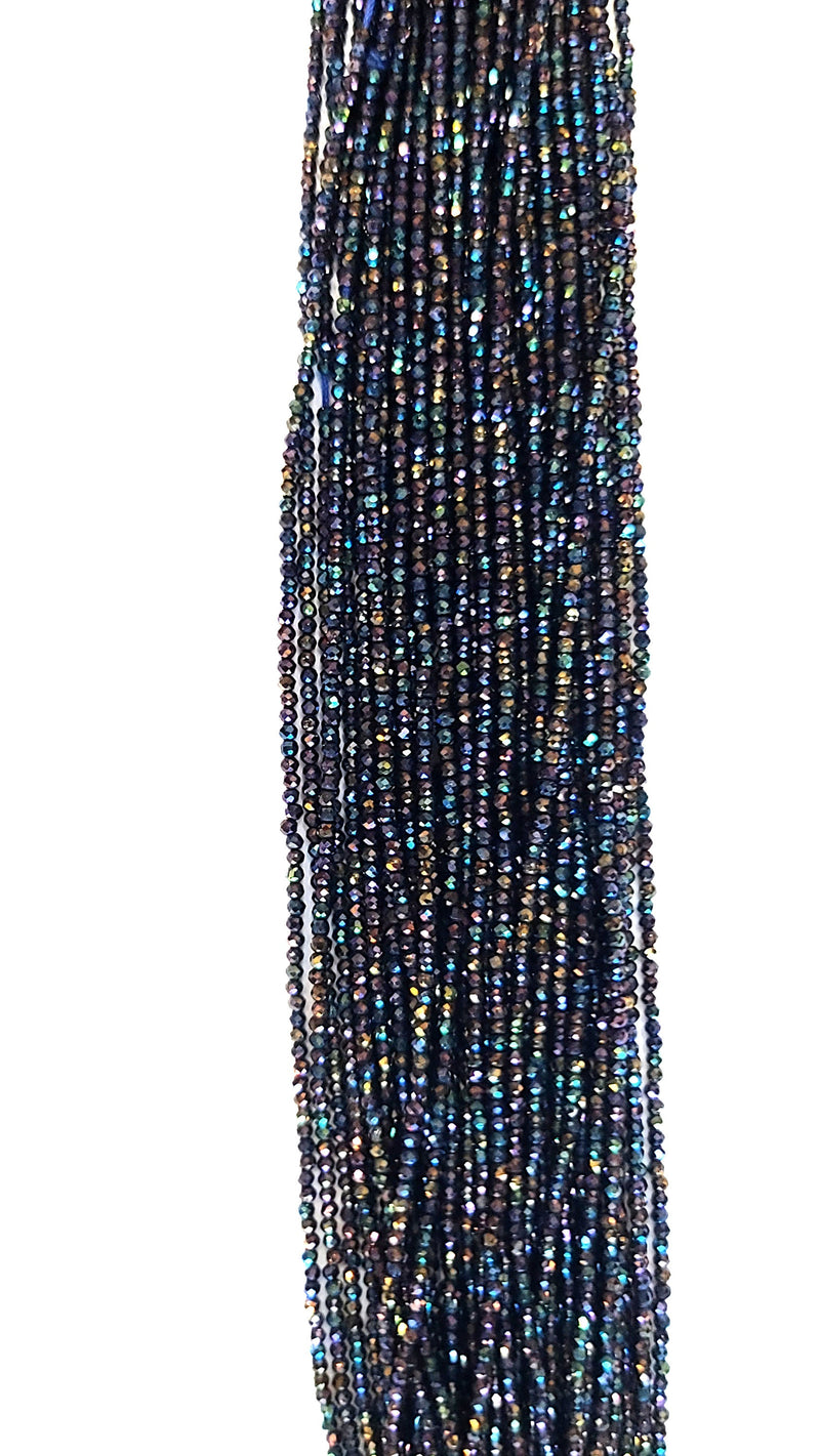 Spinel Blue Rondelle Gemstone Beads
