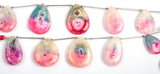Watermelon Solar Quartz Drop Strand