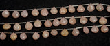 Faceted Morganite Heart Bead Strand, DIY Jewelry Making (8 inch)