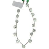 Green Fluorite Faceted Onion Bead Strand, DIY Jewelry Making