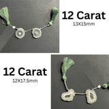 Peacock Quartz Slice Beads, Natural Gemstone Jewelry Making