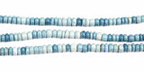 Blue Opal Bead Strand, Smooth Rondelle Gemstone, DIY Jewelry Making