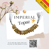 Imperial Topaz Natural Teardrop Bead Strand